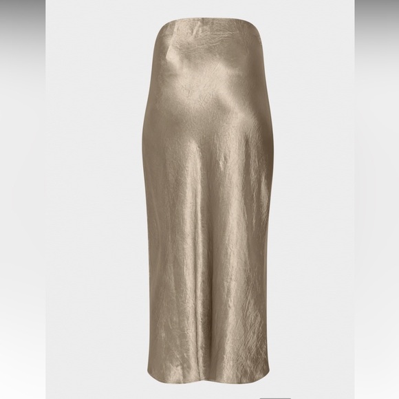 Aritzia Babaton Slip Satin Maxi Skirt in Nomad Taupe - Picture 8 of 10
